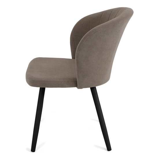 Стул для кухни на металлокаркасе из велюра (арт 22348) Фото 5