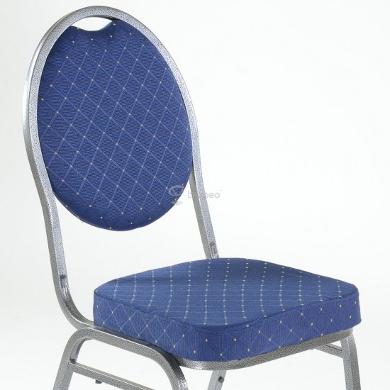 Стул металлический мягкий синий (арт 31308) Фото 3