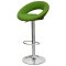 Стул барный мягкий зеленый с обивкой из экокожи (арт 5546)