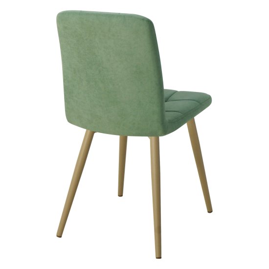 Стул мягкий зеленый с обивкой из велюра (арт 18581) Фото 2