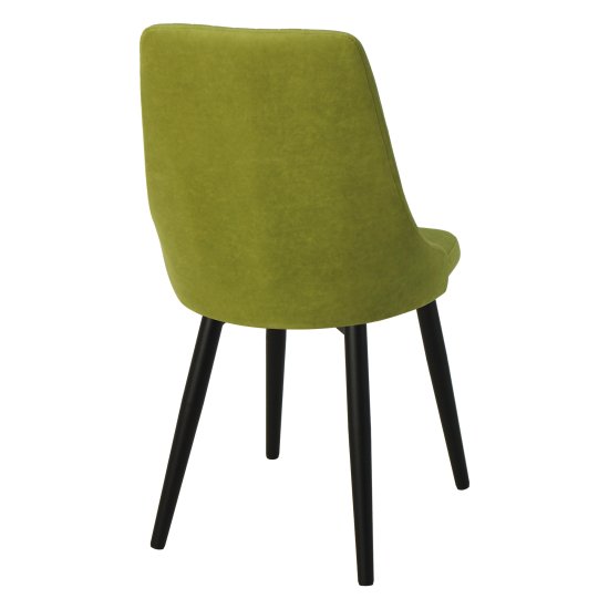 Стул зеленый с обивкой из велюра (арт 22862) Фото 2