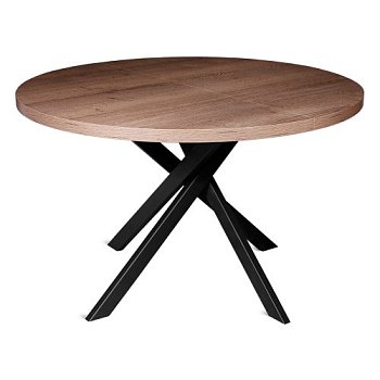 Стол для кухни раздвижной круглый на одной ноге D-120(+40) см (арт 27239) - Фото 2