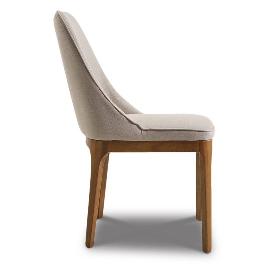 Стул кухонный дизайнерский мягкий кремовый (арт 28607) Фото 3