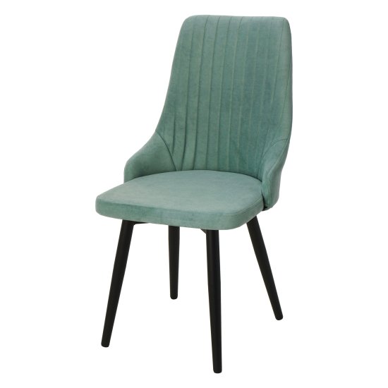 Стул на металлическом каркасе мягкий мятный (арт 22870) Фото 1