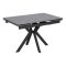 Стол раздвижной керамический черный современный (арт 33529)