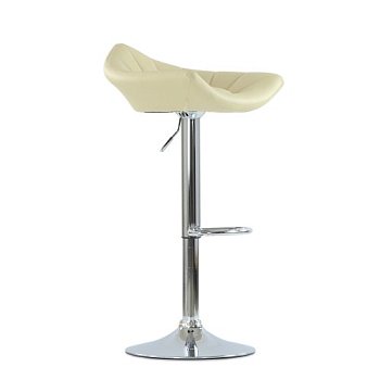 Барный стул дизайнерский на металлическом каркасе мягкий из экокожи (арт 5622) - Фото 2