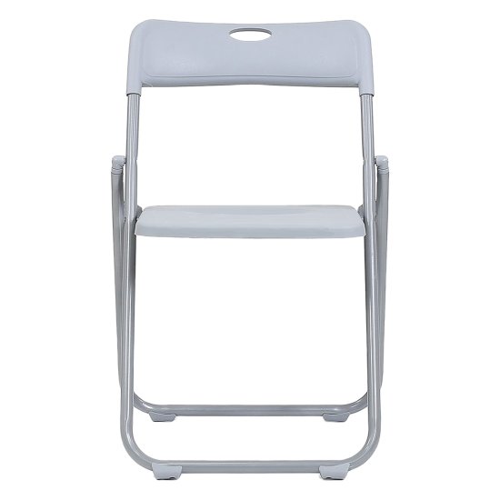 Стул серый пластиковый современный (арт 32159) Фото 2