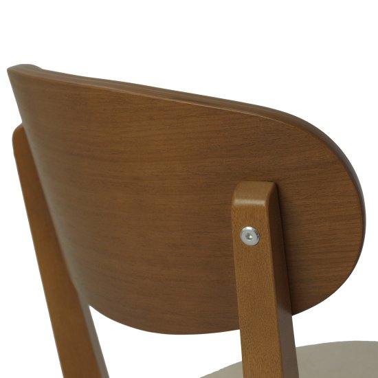 Стул деревянный бежевый современный (арт 31270) Фото 3