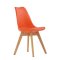 Стул дизайнерский мягкий оранжевый eames (арт 5481)