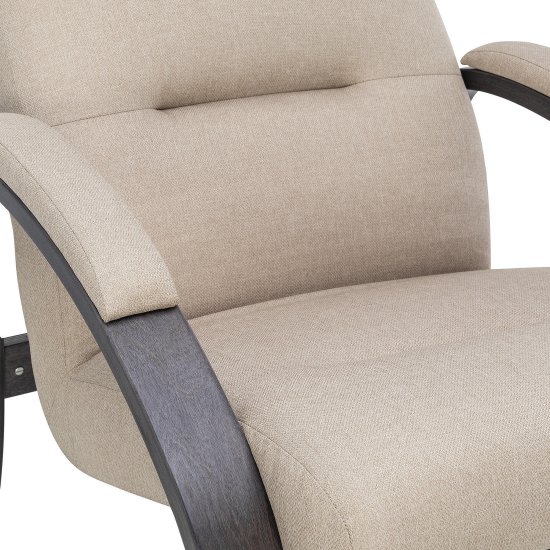 Кресло с мягким сидением с подлокотниками кремовое (арт 9581) Фото 7