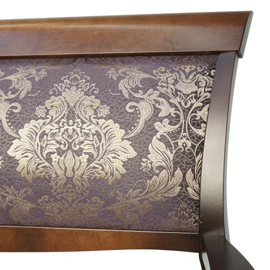 Банкетка из массива дерева мягкая розовая классическая (арт 18035) Фото 4