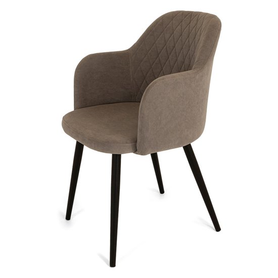 Стул с подлокотниками из велюра (арт 27333) Фото 1