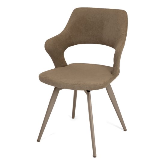 Стул на металлическом каркасе велюровый (арт 33595) Фото 1