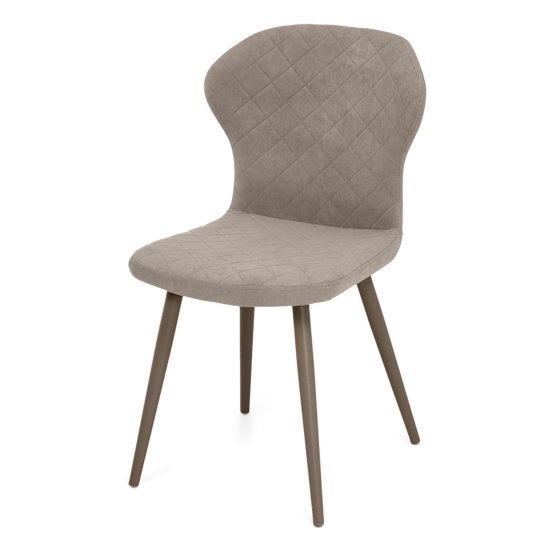 Стул с мягким сидением бежевый велюровый (арт 19361) Фото 4