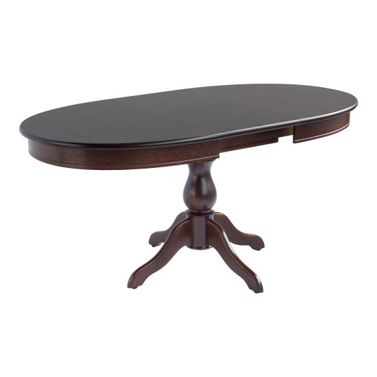 Стол обеденный раздвижной овальный на 1 опоре классический (арт 5981) Фото 2