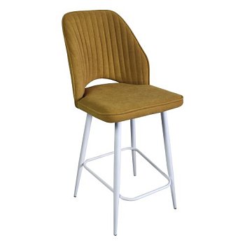 Стул на металлическом каркасе оранжевый (арт 31978) - Фото 2