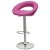 Барный стул на металлокаркасе мягкий розовый регулируемый (арт 5978)