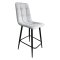 Стул полубарный на металлокаркасе серый (арт 23941)