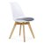 Стул дизайнерский мягкий из пластика eames (арт 32270)