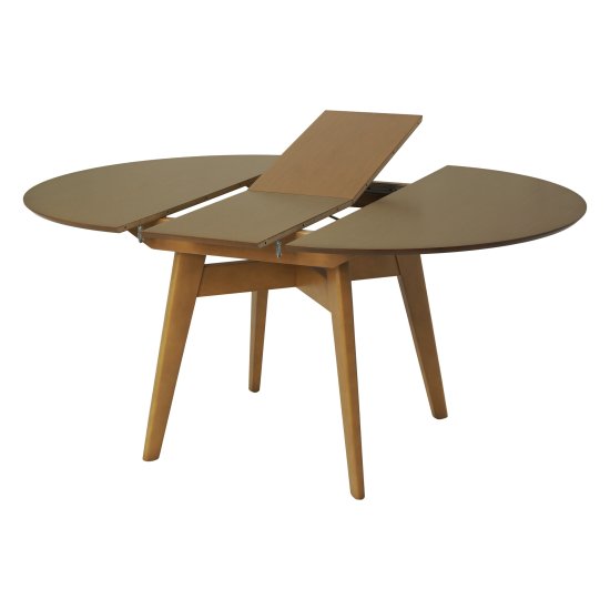 Стол кухонный раскладной круглый D-120(+35) см классический (арт 29127) Фото 1