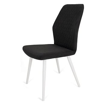 Стул на металлическом каркасе с мягкой обивкой из велюра (арт 19947) - Фото 2