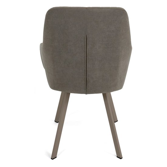 Стул мягкий слоновая кость из велюра (арт 22252) Фото 5