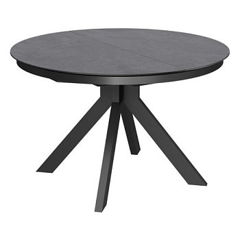 Стол раскладной круглый керамический D-120(+32) см (арт 32688) - Фото 2