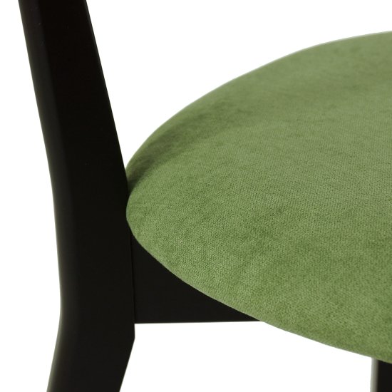 Стул из массива дерева мягкий зеленый в классическом стиле (арт 31256) Фото 5