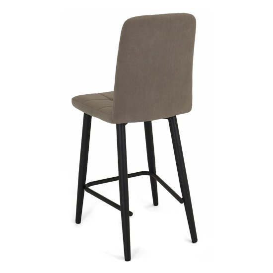 Стул полубарный мягкий из велюра (арт 18861) Фото 4