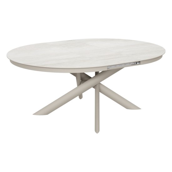 Кухонный стол круглый керамический на одной ножке (арт 35122) Фото 2