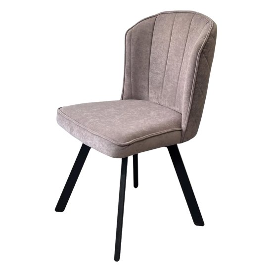 Стул на металлокаркасе мягкий из велюра современный (арт 29477) Фото 1