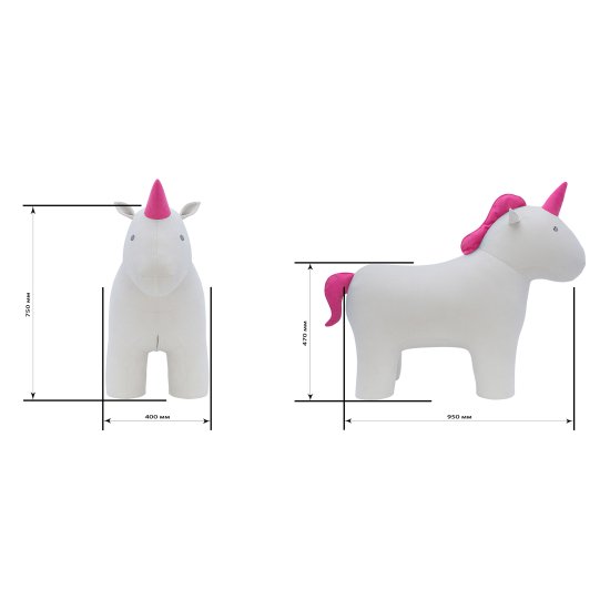 Пуфик с мягким сидением голубой (арт 13350) Фото 7