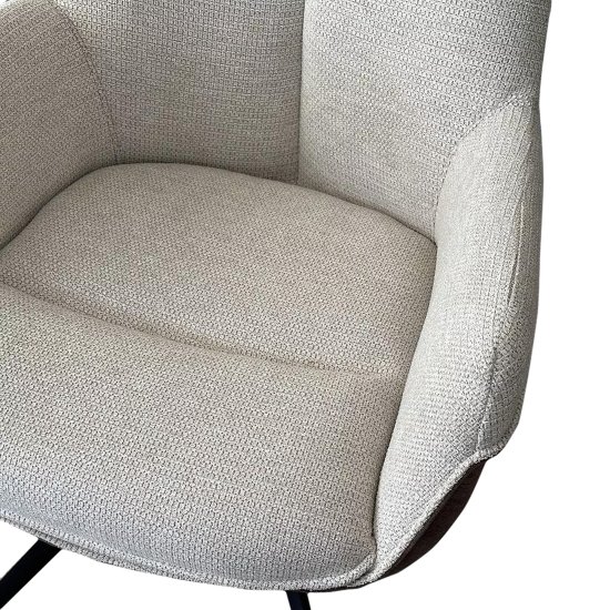 Полукресло с подлокотниками слоновая кость (арт 33927) Фото 3