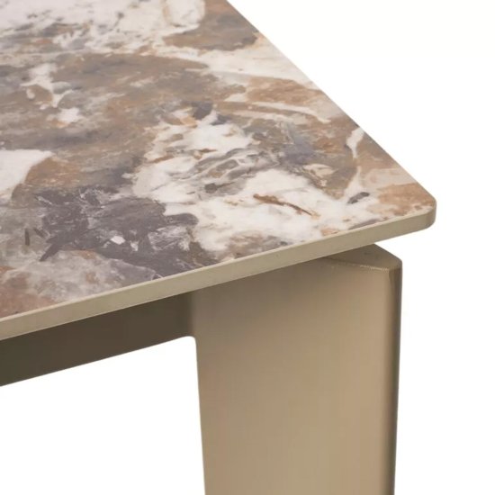 Стол кухонный раздвижной прямоугольный из керамогранита (арт 34090) Фото 8