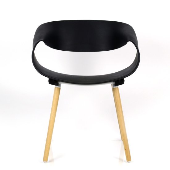 Стул деревянный черный пластиковый (арт 2336) Фото 4