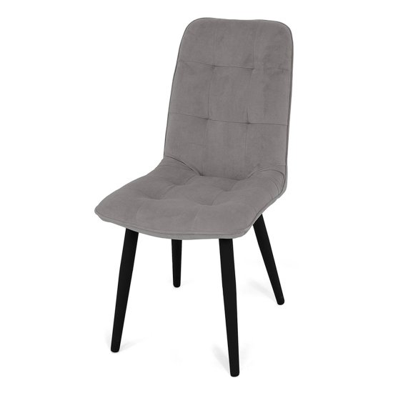 Стул с черными ножками из велюра (арт 20616) Фото 3
