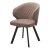 Стул на металлическом каркасе бежевый велюровый (арт 30766)