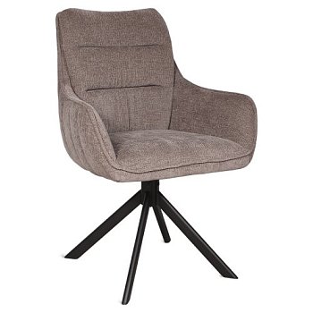 Полукресло с черными ножками мягкое велюровое (арт 35482) - Фото 2