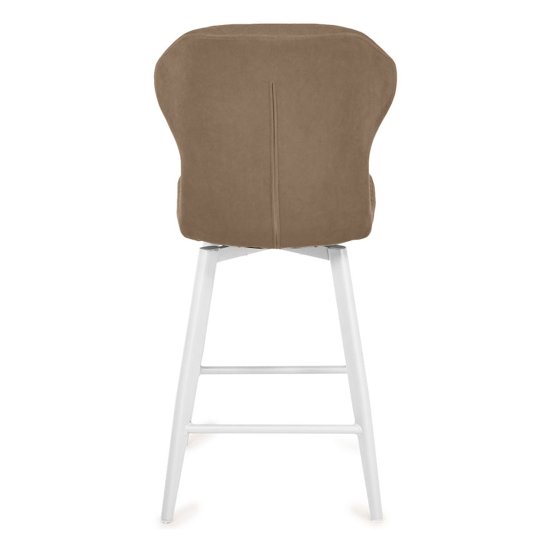 Полубарный стул мягкий из велюра (арт 34151) Фото 6