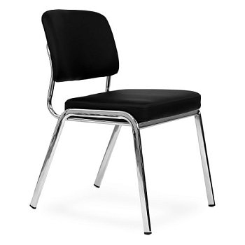 Стул на металлическом каркасе хромированный (арт 31585) - Фото 2