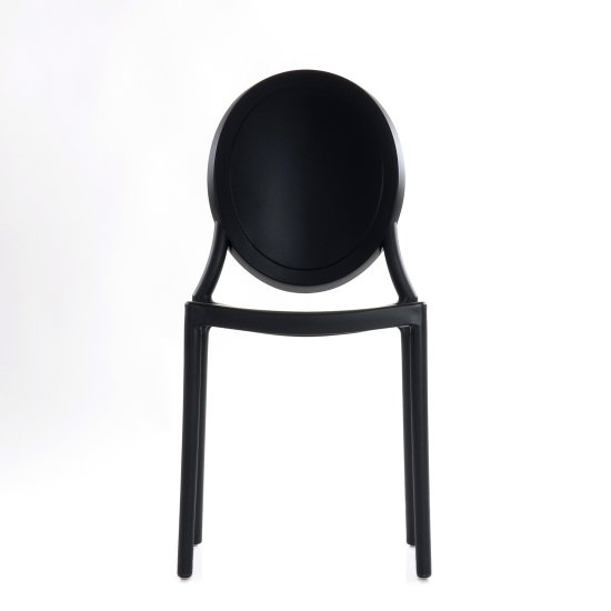 Стул кухонный ножки черные черный современный (арт 6600) Фото 2