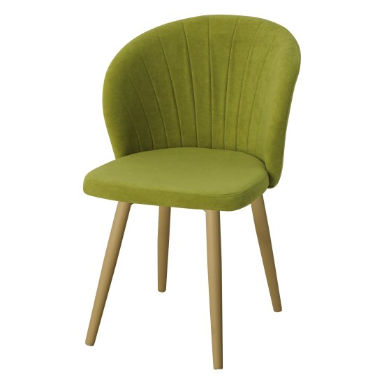 Стул мягкий зеленый с обивкой из велюра (арт 22452) Фото 1