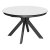 Стол кухонный раскладной круглый керамический белый (арт 32683)