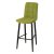 Барный стул с мягким сидением зеленый из велюра (арт 18910)