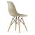 Стул обеденный деревянный бежевый из пластика (арт 8020)