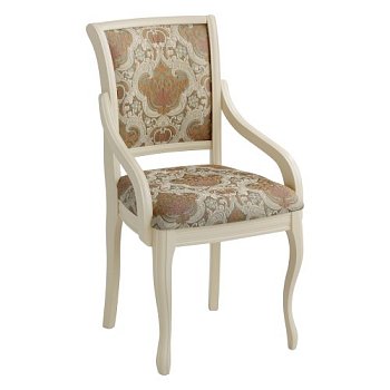 Стул-кресло мягкий с подлокотниками классический (арт 11246) - Фото 2