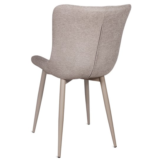 Стул на металлокаркасе с мягкой обивкой кремовый (арт 35523) Фото 2