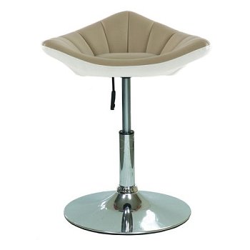 Полубарный стул бежевый с обивкой из экокожи (арт 6020) - Фото 2