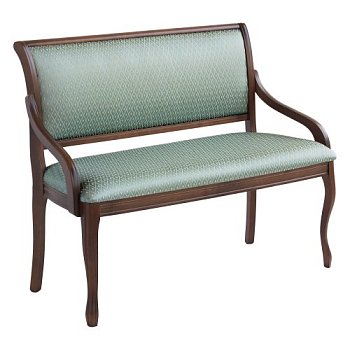 Банкетка деревянная с мягким сидением классика (арт 11137) - Фото 2