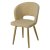 Стул на металлокаркасе мягкий бежевый с обивкой из велюра (арт 26938)